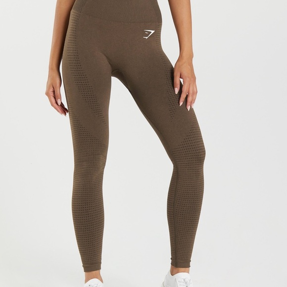 Gymshark seamless High-Waisted Brown Leggings - Picture 1 of 3